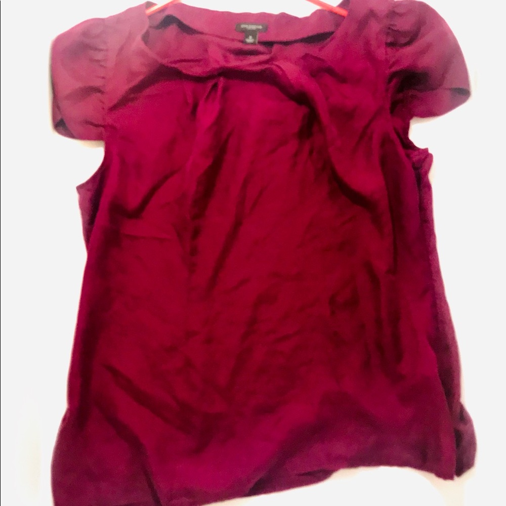 Purple Ann Taylor blouse with cute sleeves